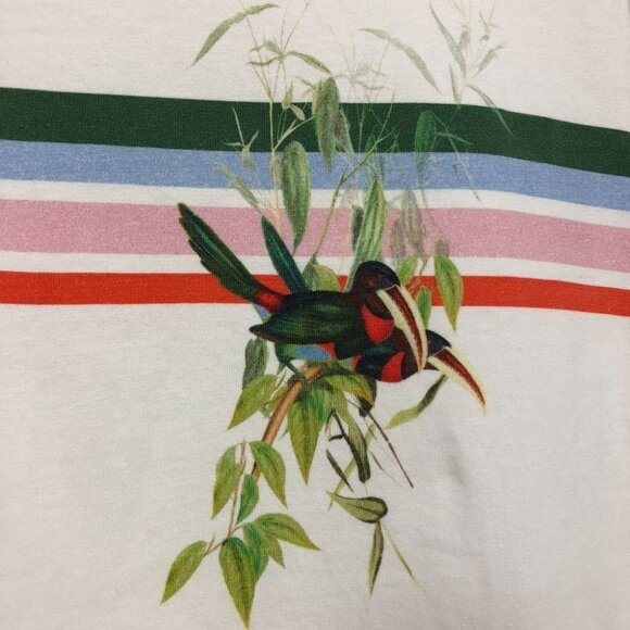 Ted Baker Kathlin Tutti Frutti Print Cotton T-shirt tropical Toucan bird print S - Picture 10 of 16